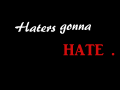 Haters gonna hate .