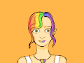 rainbow girl