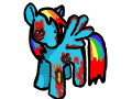 Zombie Rainbow Dash