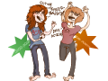 FEE AND UIZU DANCE THE DANCE OF THE FEET TRIBE OF THE EAST AS WAS PASSED DOWN BY THEIR PEOPLE OF THE SCABBY KNEES
